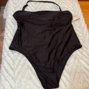 Love And Sports… one piece black swimsuit, size XL